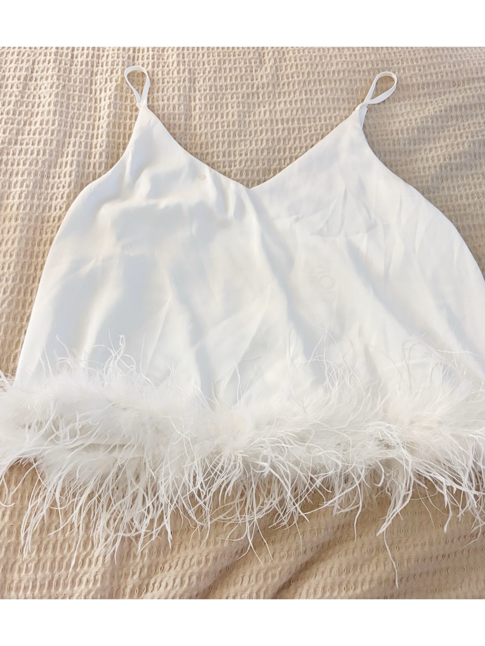 NWT Mod on Trend Feather Trim Cami